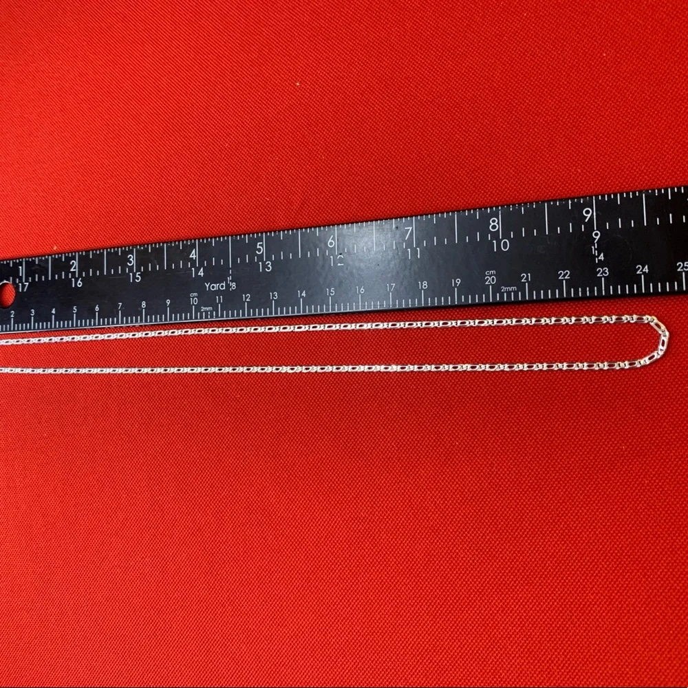 925 Sterling Silver Chain Necklace Jewelry‎ SILVER Classic Made In Mexico - Picture 7 of 14